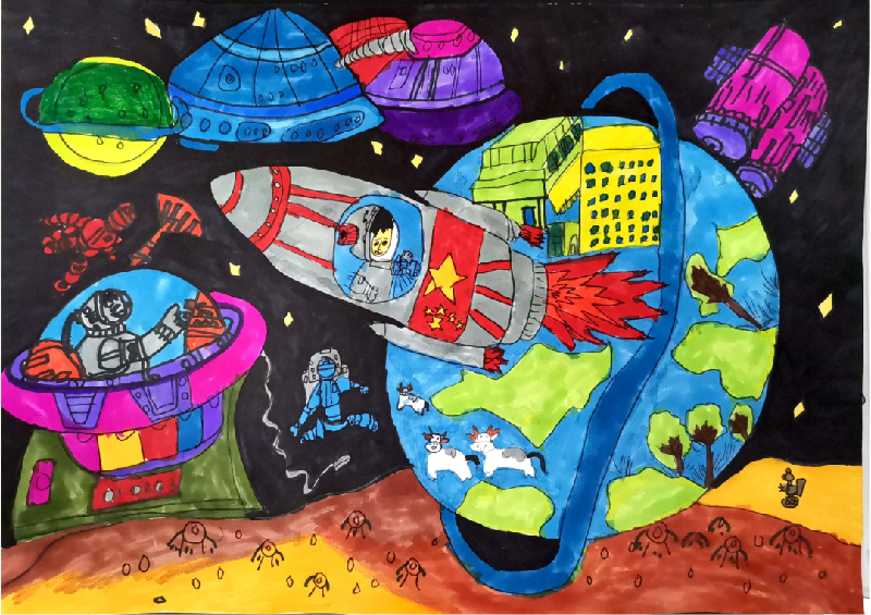 学科渗透科技动手畅想未来2021学年华新小学校园科技节跨学科实践活动